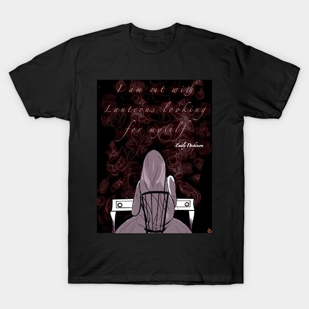 Dickinson Night In T-Shirt by TeaDreams